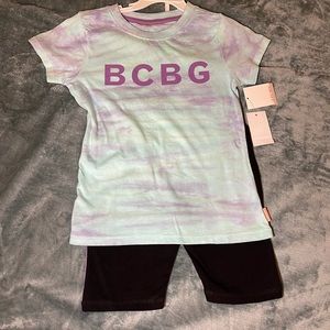 BCBG girls biker shorts set size 7
